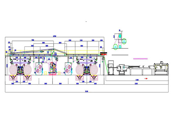 2Ply Corrugator Layout Drawing