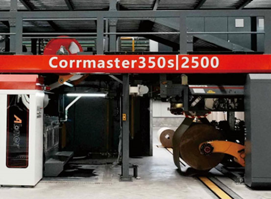 Positive Pressure Single Facer on Site